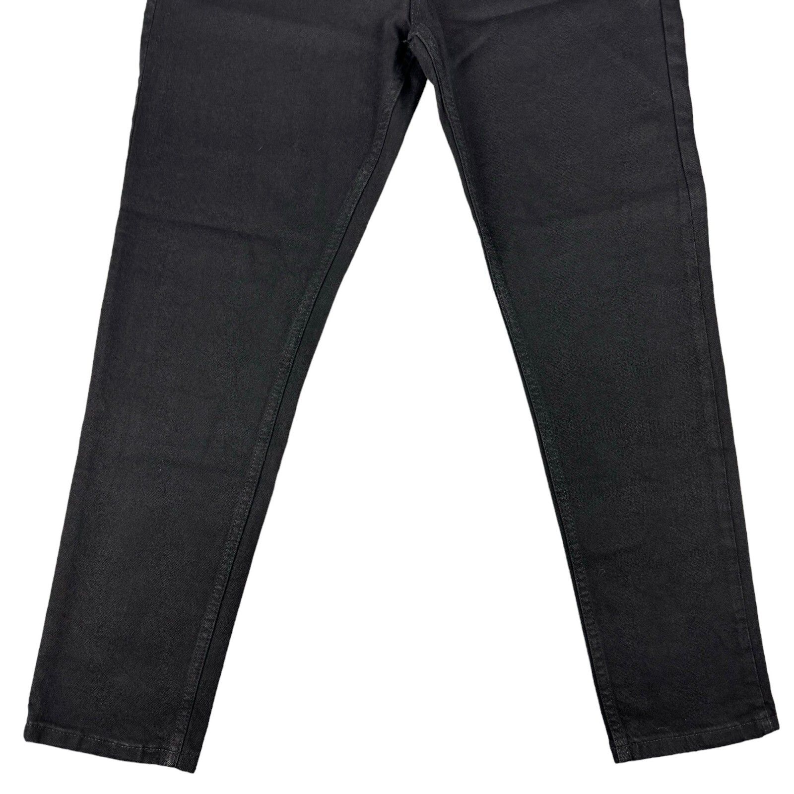Free Assembly Jeans Womens 18 Black Slim Straight Leg Pants Casual Cotton Nwt — image 6 of 8